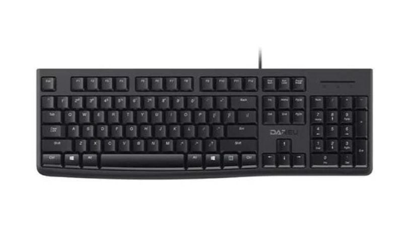 Bàn phím Dare-U LK185 có thiết kế gọn nhẹ giúp tiết kiệm diện tích