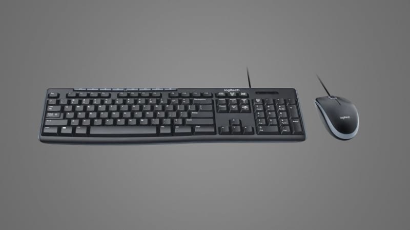 Combo Phím Chuột Logitech MK200 được thiết kế nhỏ gọn, tiện lợi