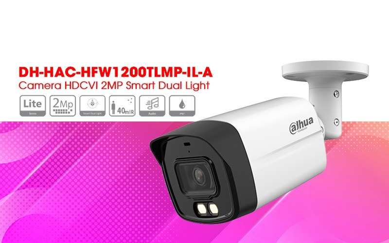Bán camera HDCVI 2MP DAHUA DH-HAC-HFW1200TLMP-IL-A giá rẻ