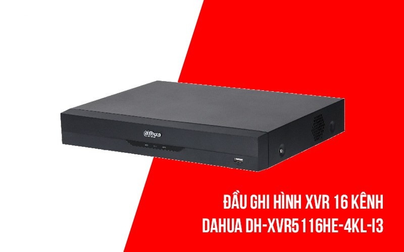 Bán đầu ghi XVR Ai 16 kênh DAHUA DH-XVR5116HE-4KL-I3 giá rẻ