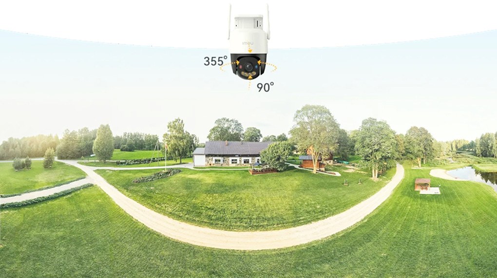Quay toàn cảnh và nghiêng để bảo vệ 360°