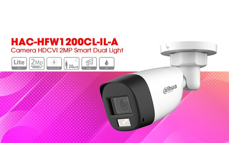Bán camera HDCVI 2MP DAHUA DH-HAC-HFW1200CLP-IL-A giá rẻ