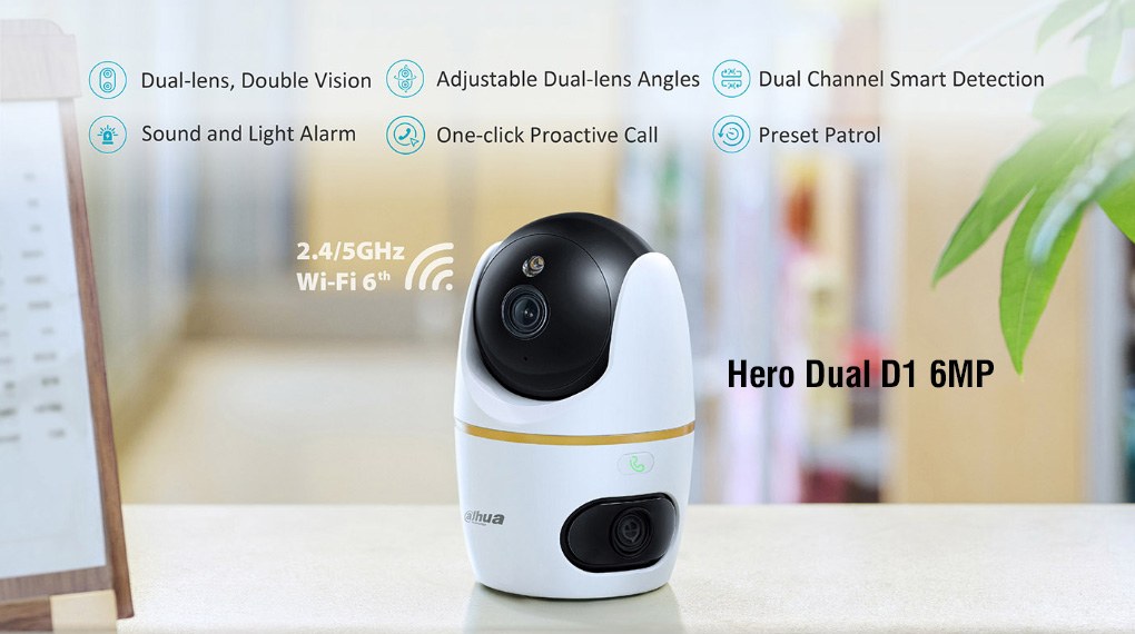 Bán camera Wifi Dahua Hero Dual D1 6MP (DH-H3D-3F) giá rẻ