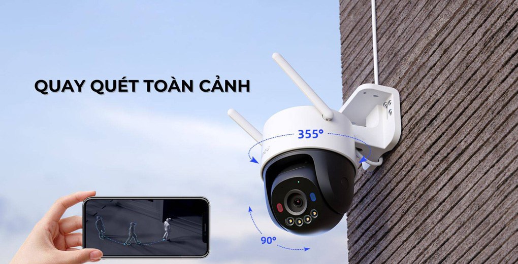 Camera ngoài trời, quay quét 360 độ