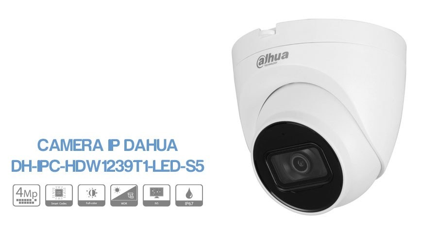 Camera IP Full-Color 4MP DAHUA DH-IPC-HDW1239T1-LED-S5 giá rẻ