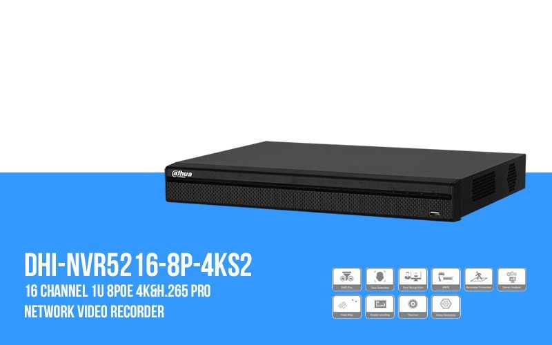 Đầu ghi IP 16 kênh DAHUA DHI-NVR5216-8P-4KS2
