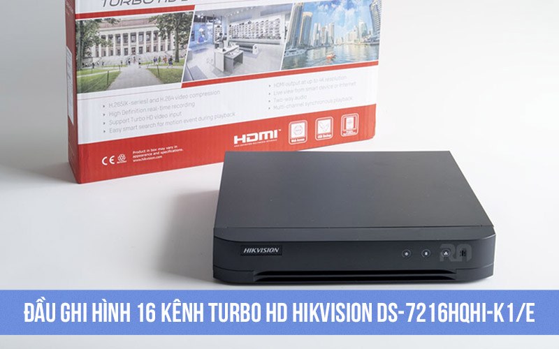 Bán đầu ghi hình 16 kênh Turbo HD Hikvision DS-7216HQHI-K1/E giá rẻ