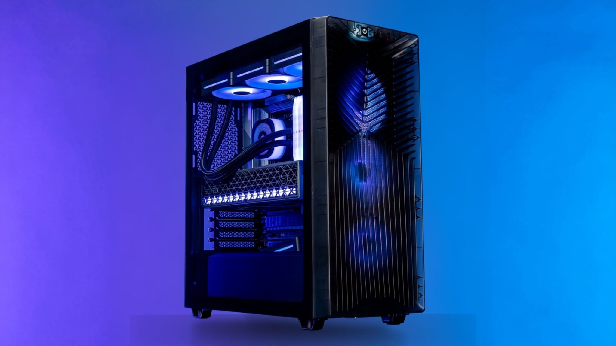 Corsair 3200D RS ARGB Mid-Tower Xám Khói - Không gian build PC rộng rãi cùng hệ thống ARGB nổi bật