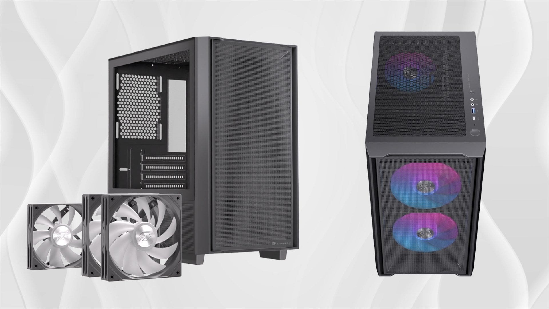 Thùng máy EINAREX PM150 RGB M-ATX | Kèm 3 Fan ARGB - Hệ thống tản nhiệt ARGB nổi bật