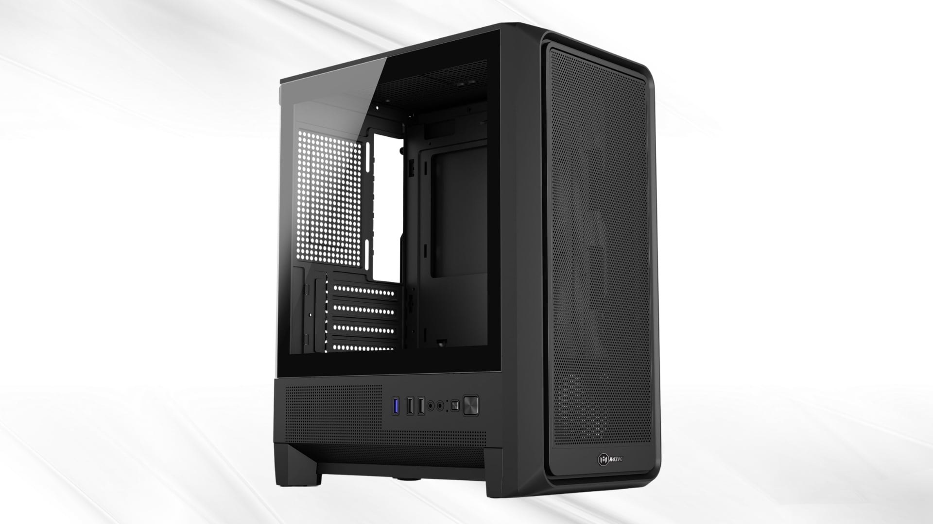 Thùng máy MIK H2 Gaming M-ATX/ITX đen - Thiết kế rộng rãi, tối ưu luồng gió
