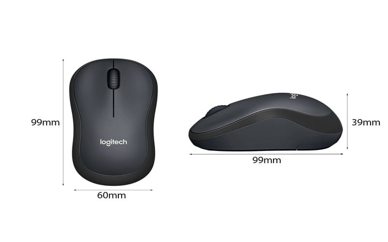 Chuột không dây Logitech M221 (Đen)