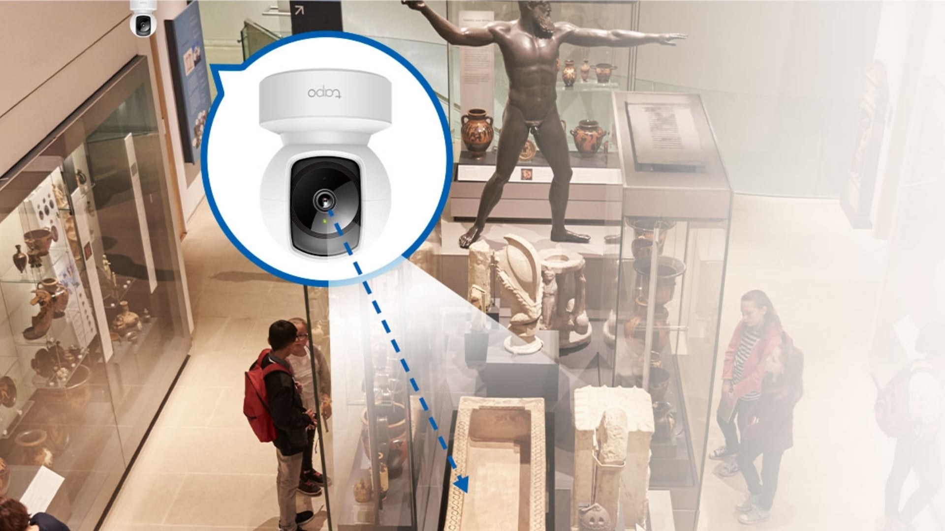 Camera WiFi 360 Độ 3MP TP-Link Tapo C212 - Phát hiện người và gửi thông báo - Theo dõi chuyển động chính xác
