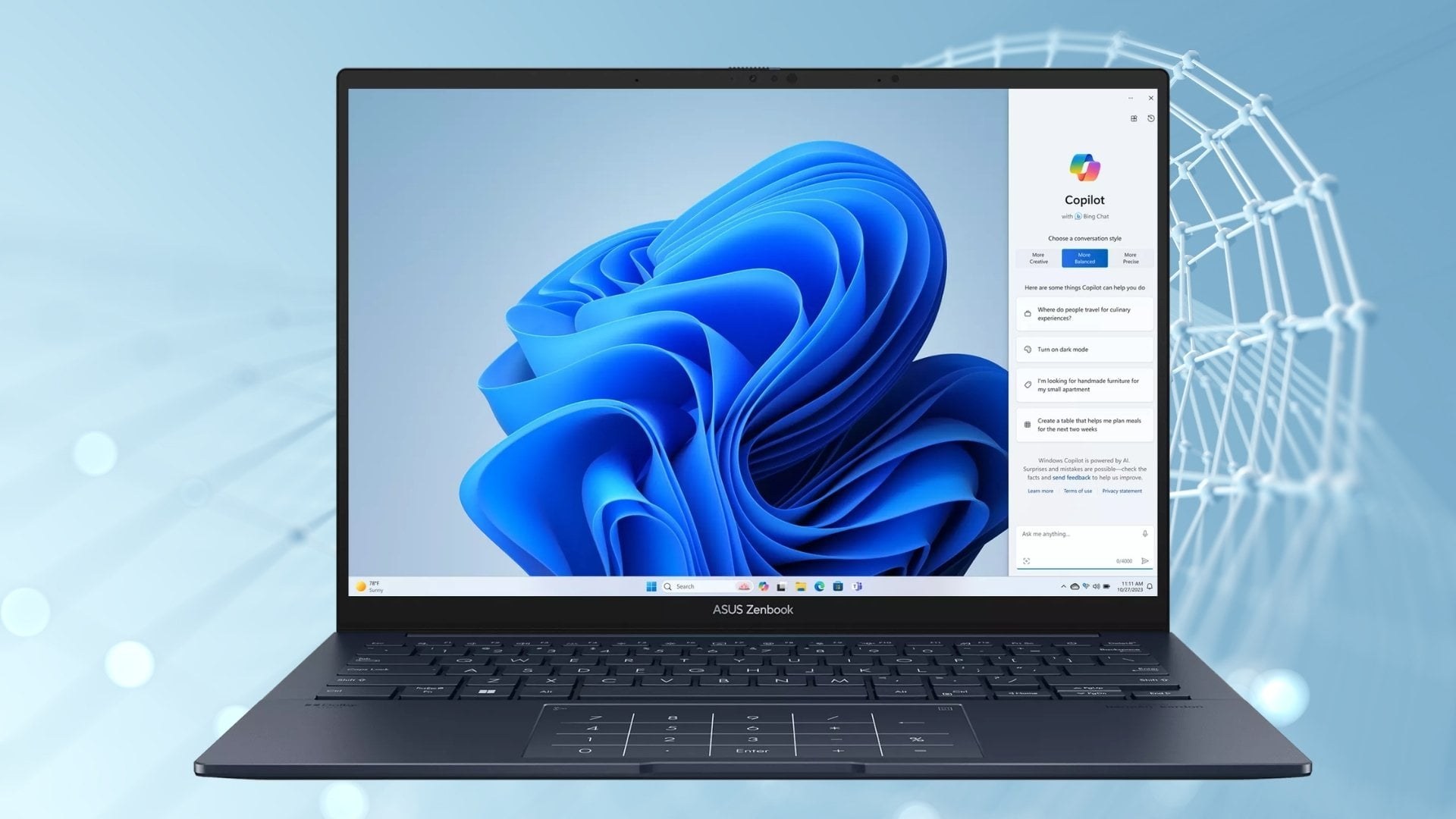 Laptop ASUS Zenbook 14 UX3405CA-ST628W - Màn hình OLED 3K 120Hz hiển thị sắc nét và sống động