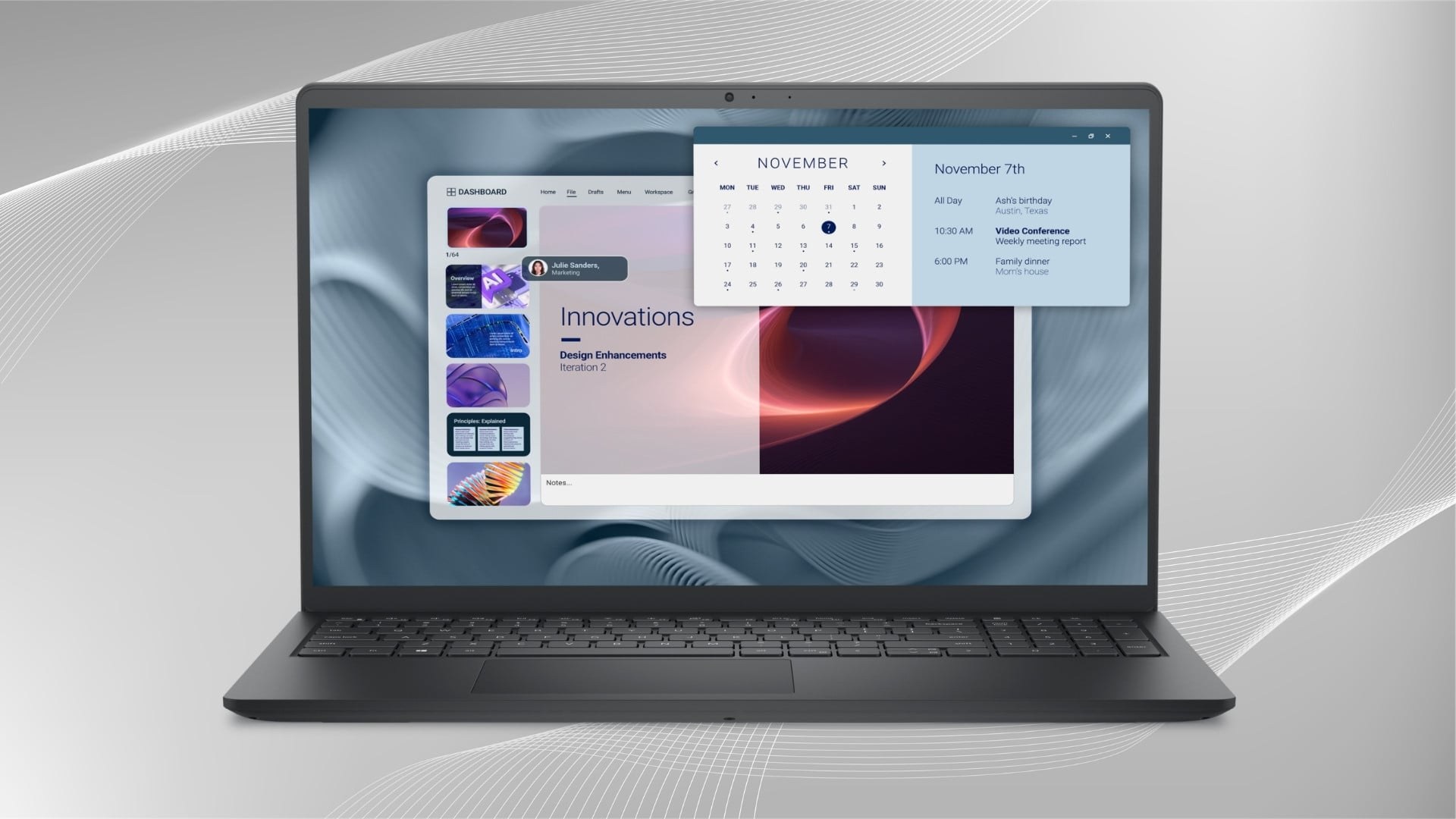 Laptop Dell Pro 15 Essential PV 15250 - Màn hình FHD IPS 120Hz hiển thị mượt mà