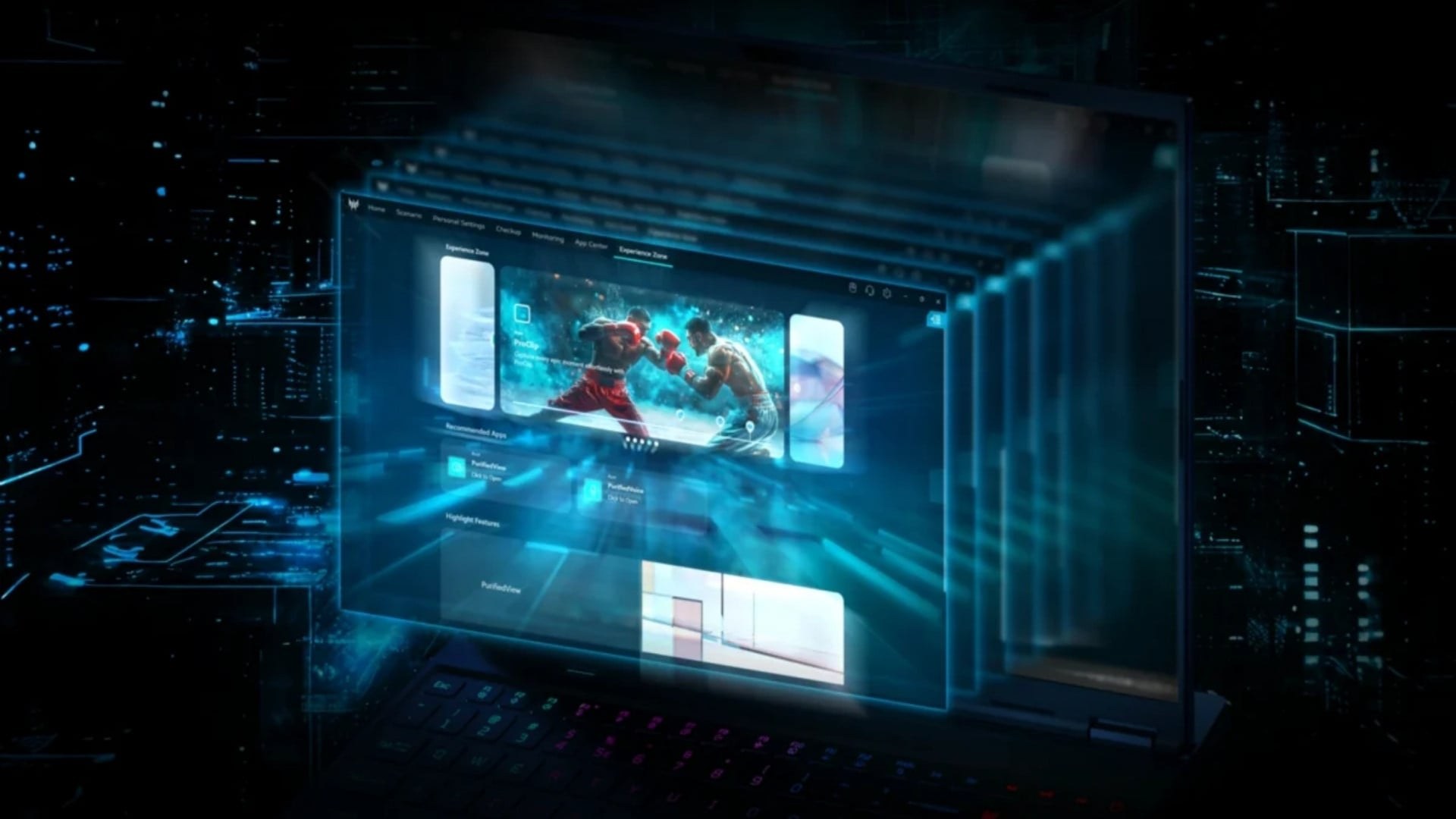 Laptop gaming Acer Predator Helios Neo 16 PHN16-I31-72XE - PredatorSense tiếp tục đóng vai trò trung tâm trong việc kiểm soát hiệu năng và nhiệt độ hệ thống