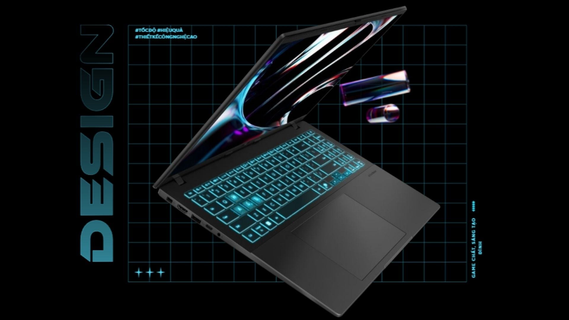 Laptop Gaming Asus V16 V3607VH-RP025W - Thiết kế gọn nhẹ bền bỉ