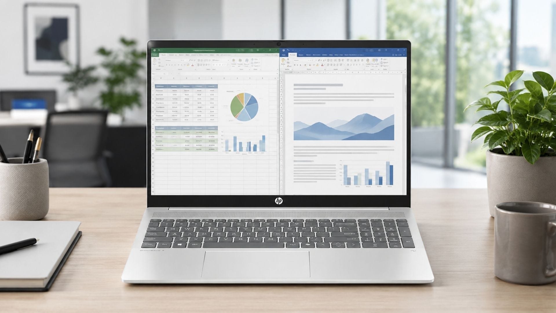 Màn hình của laptop HP có kích thước 16 inch WUXGA 1920 x 1200 sử dụng tỷ lệ 16:10