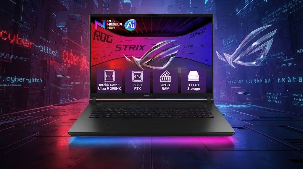 Laptop Gaming ASUS ROG Strix SCAR 18 G835LWG-TQ379W | U9 290HX Plus, 32GB DDR5, SSD 2TB, RTX 5080 16GB, 18