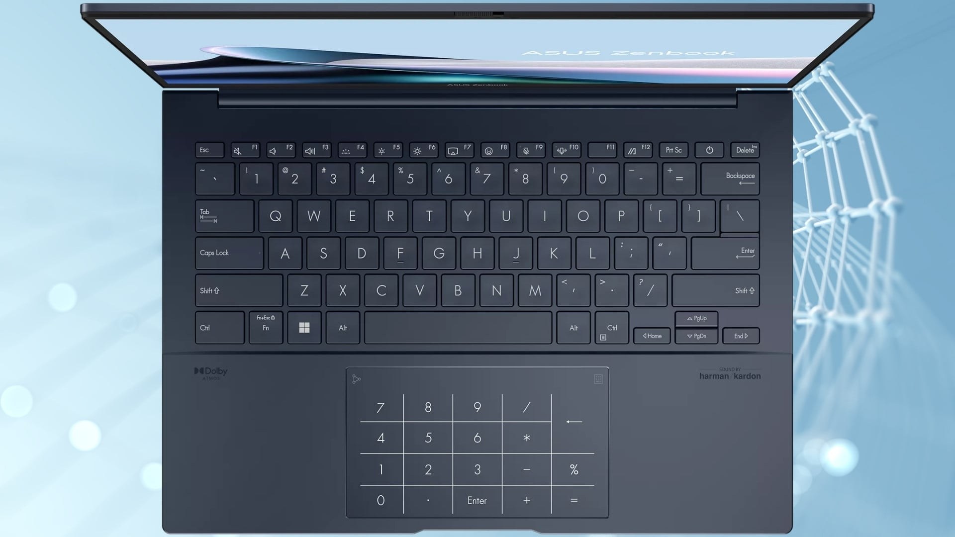 Laptop ASUS Zenbook 14 UX3405CA-ST628W - Bàn phím tiện dụng