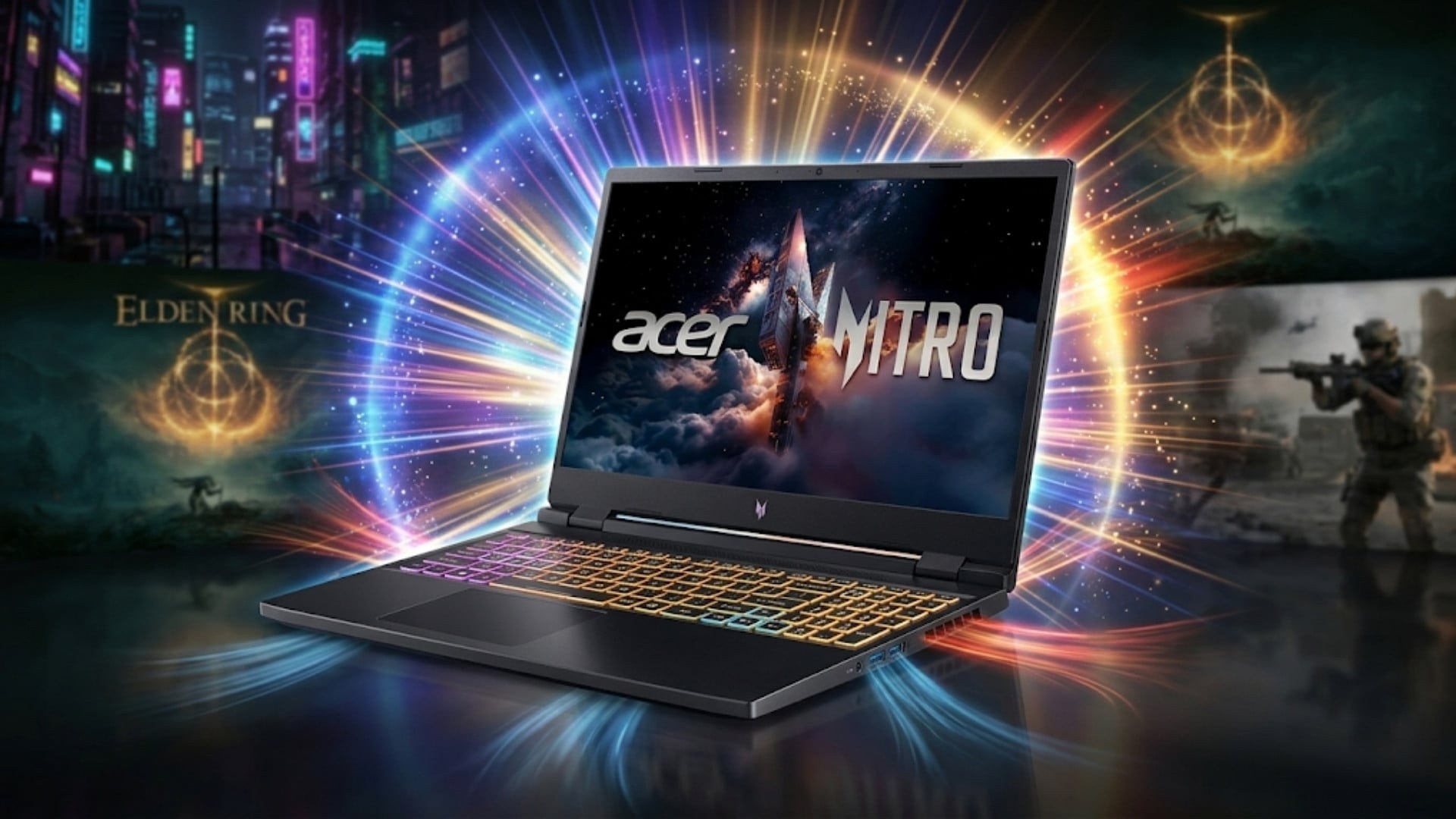 Laptop gaming Acer Nitro ProPanel ANV15-52-72BM - Thiết kế gaming hiện đại