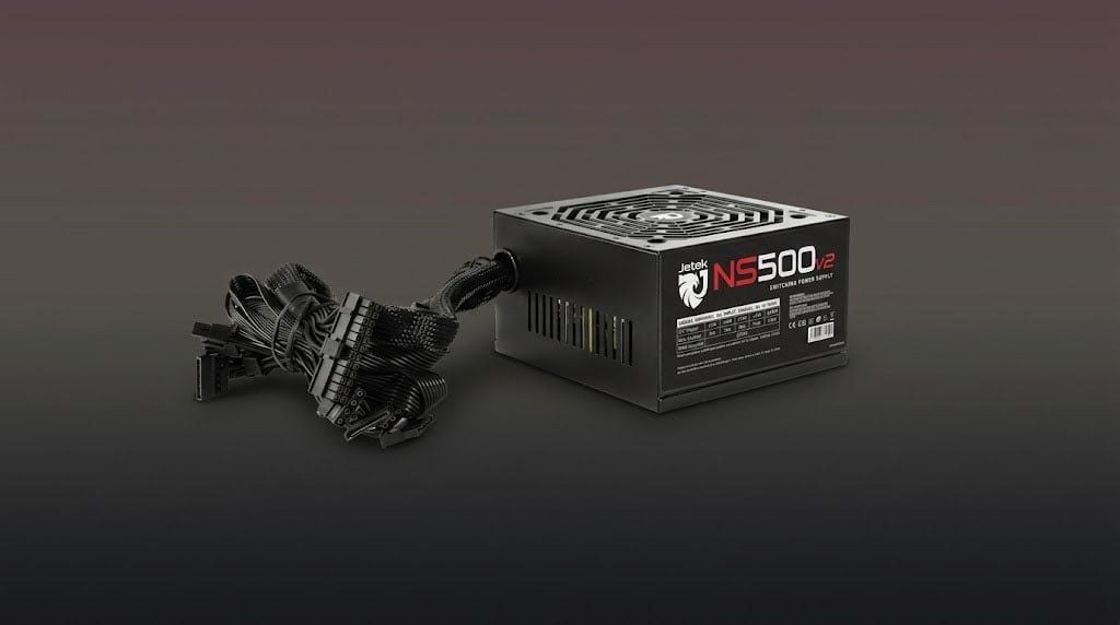 Nguồn máy tính Jetek NS500 V2 | 350W, Non Modular, ATX