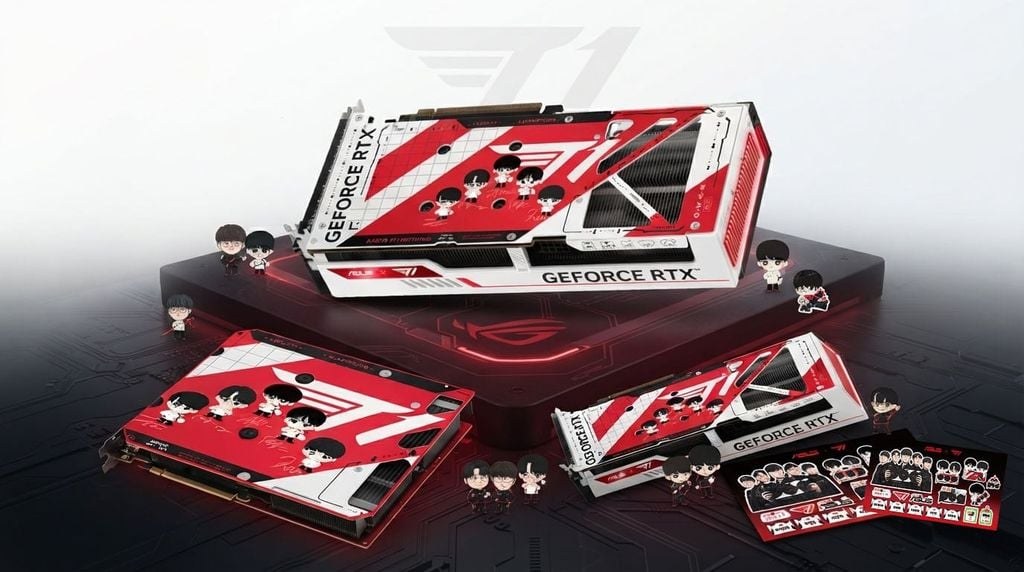 Card màn hình ASUS T1 GeForce RTX 5060 Ti OC Gaming (T1-RTX5060TI-O8G-GAMING) | 8GB GDDR7, PCIe 5.0, 2.5 Slot, T1 Edition