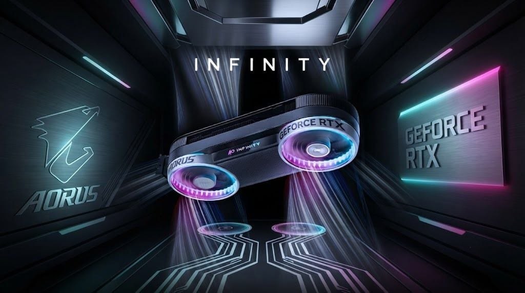 Card màn hình Gigabyte AORUS GeForce RTX 5080 INFINITY 16G | 16GB GDDR7, 10752 CUDA, 256-bit