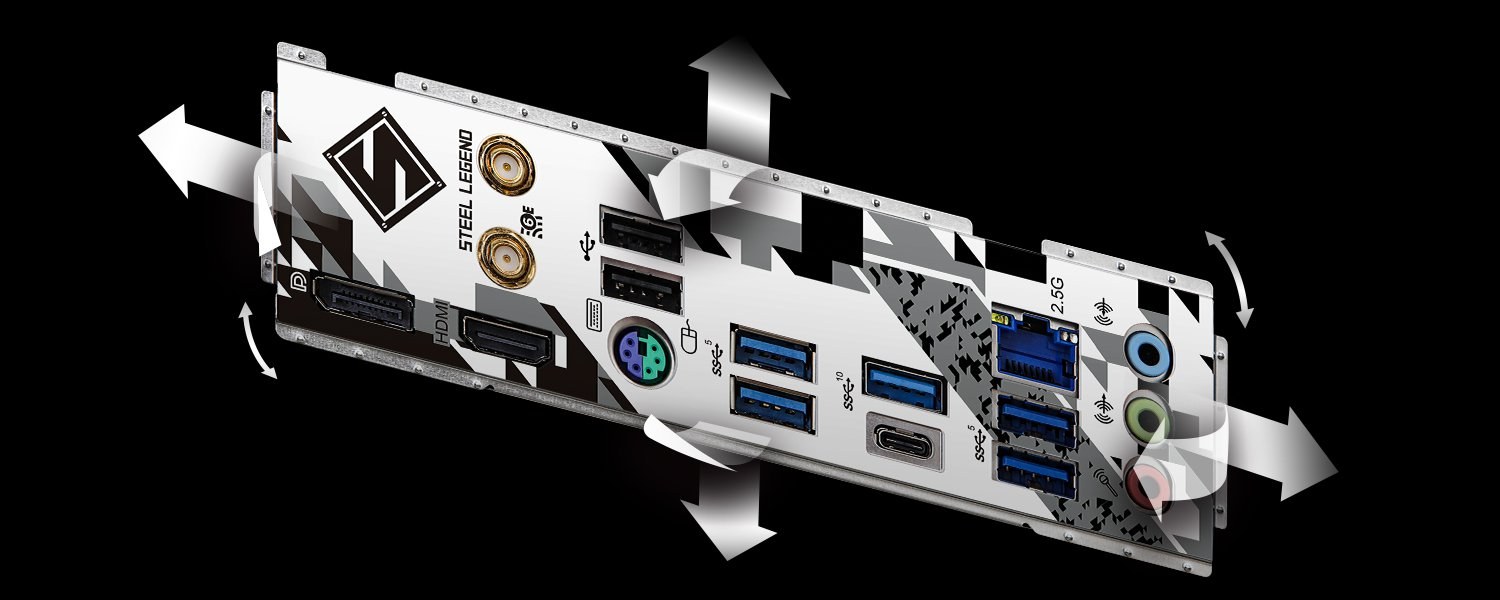 Mainboard ASRock B760M Steel Legend Wifi DDR5 | LGA 1700, mATX, 4 khe RAM