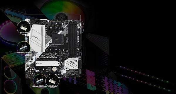 Mainboard ASRock B550M Pro4 DDR4 | AM4, mATX, 4 khe RAM