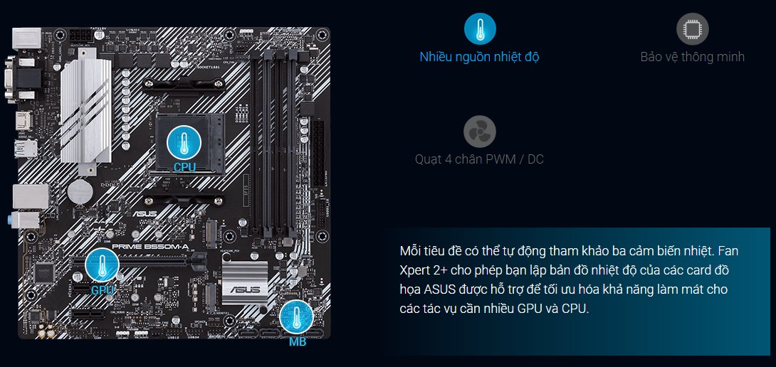 Mainboard ASUS Prime B550M-A DDR4 | AM4, mATX, 4 khe RAM
