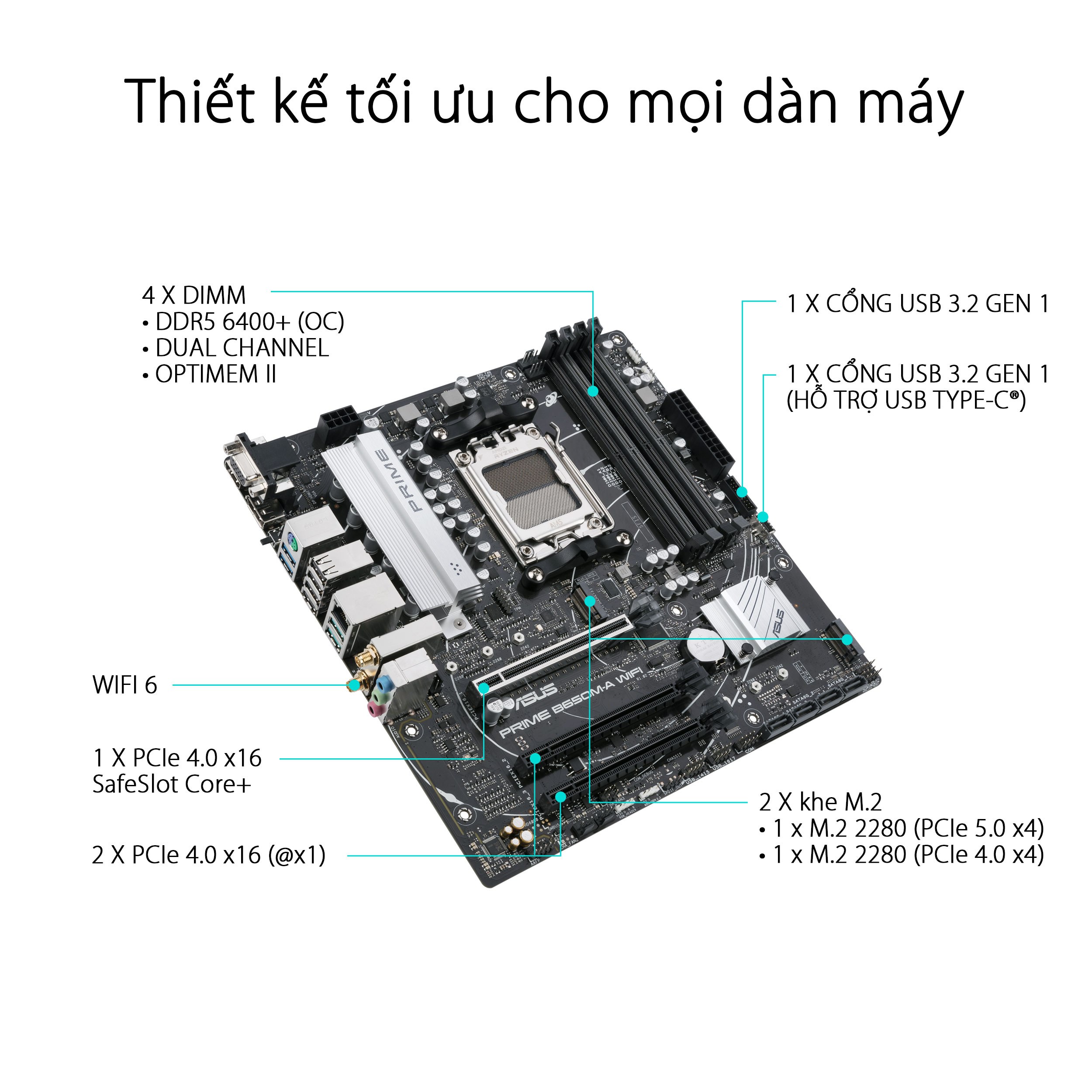 Mainboard ASUS PRIME B650M-A-CSM
