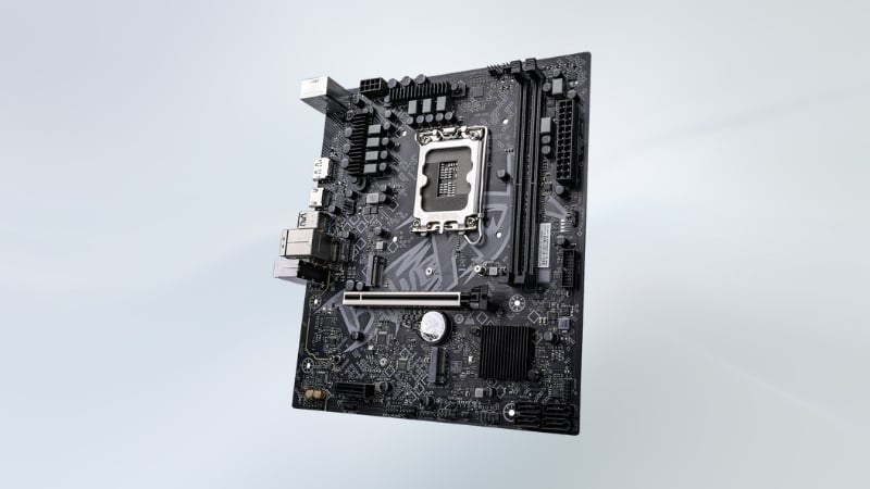 Mainboard Battle AX B760M D Pro V20 sở hữu kích thước M-ATX nhỏ gọn, tiết kiệm diện tích