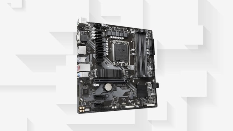 Mainboard B760M DS3H DDR4 sở hữu thiết kế Micro ATX nhỏ gọn (24.4cm x 24.4cm)