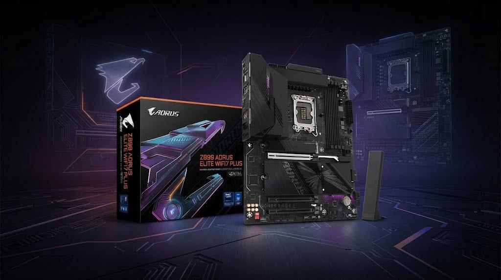 Mainboard GIGABYTE Z890 AORUS ELITE WIFI7 PLUS | LGA1851, DDR5 9466+MT/s, Wi-Fi 7, 5GbE