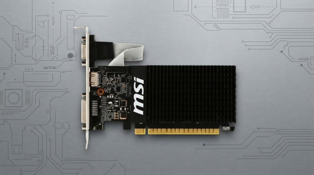 Card màn hình MSI GeForce GT 710 2GD3H LP | 2GB DDR3, 64-bit, Low Profile