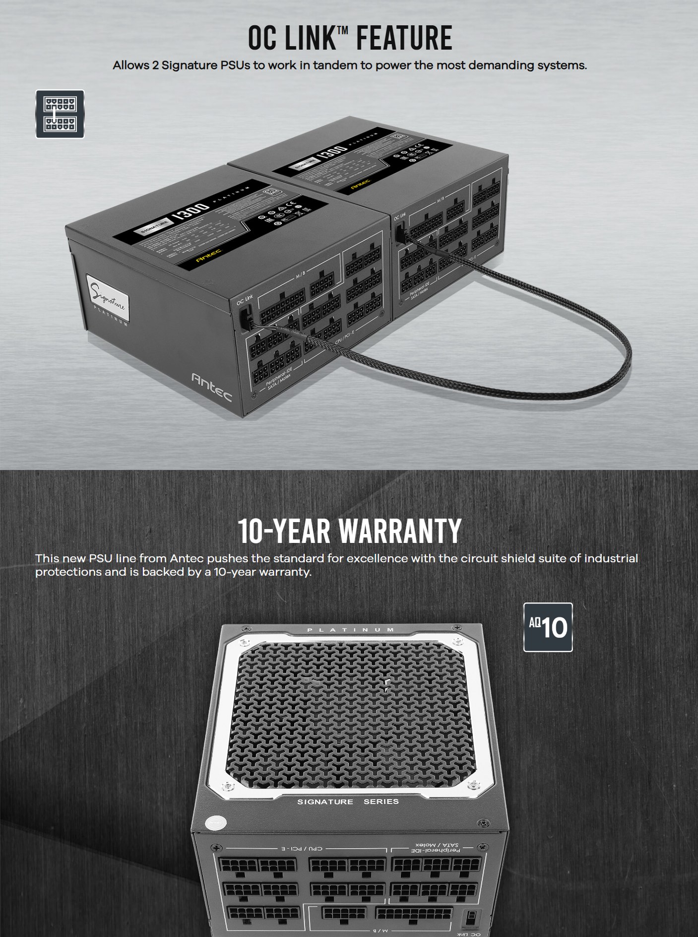 Nguồn máy tính Antec SP1300EC (80 Plus Platinum) | Full Range, Full Module