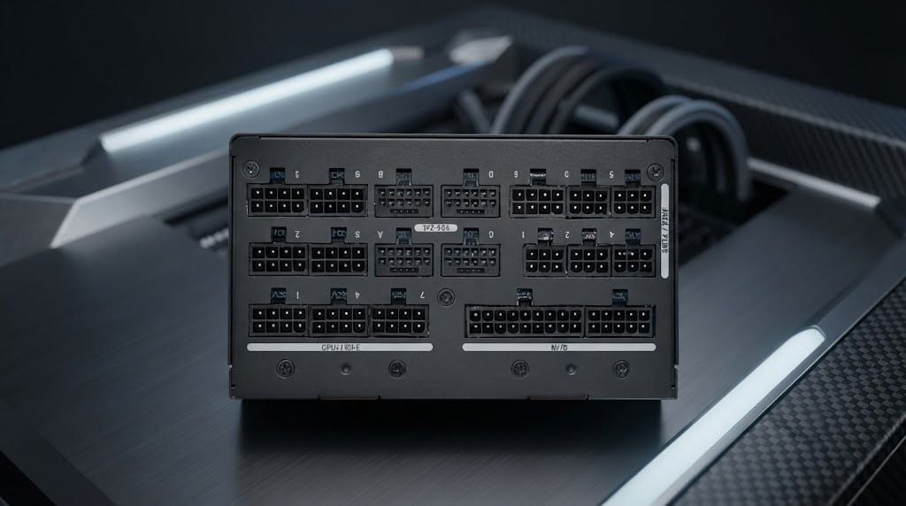 Nguồn máy tính Segotep GM 1250W ATX B.0 Pcie 5.0 (Đen) | Full Modular, ATX