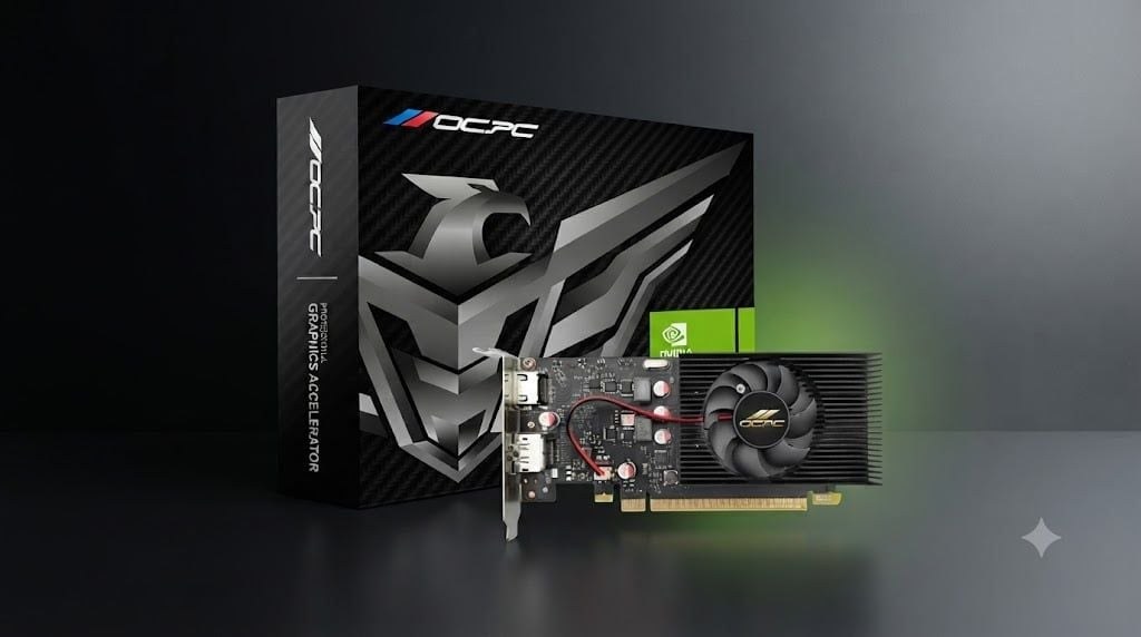 Card màn hình OCPC GeForce GT 1030 | 2GB GDDR5, 64-bit, Single Fan
