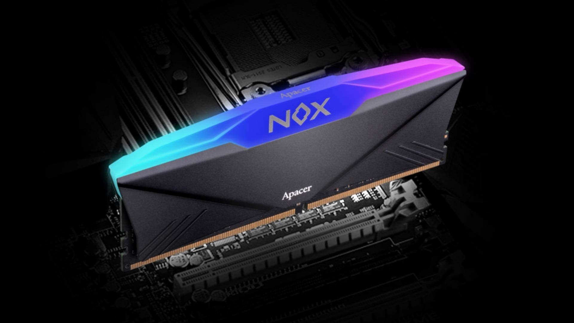 RAM Apacer NOX RGB Black 16GB DDR4 3200MHz - Bộ nhớ gaming nổi bật với tản nhiệt kim loại và LED RGB