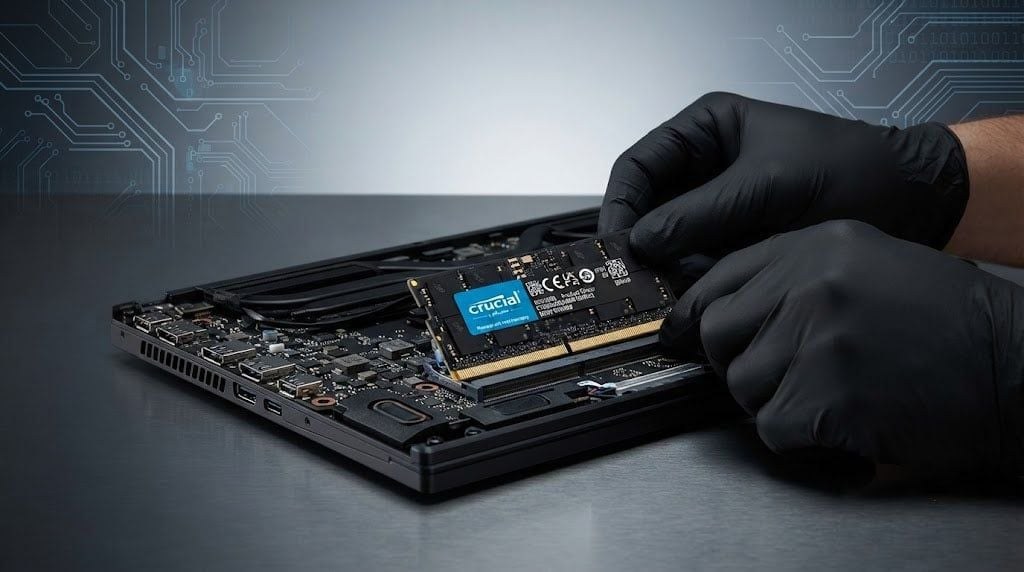 RAM Laptop Crucial 8GB DDR5 | (1x8GB), 5600MHz CT8G56C46S5