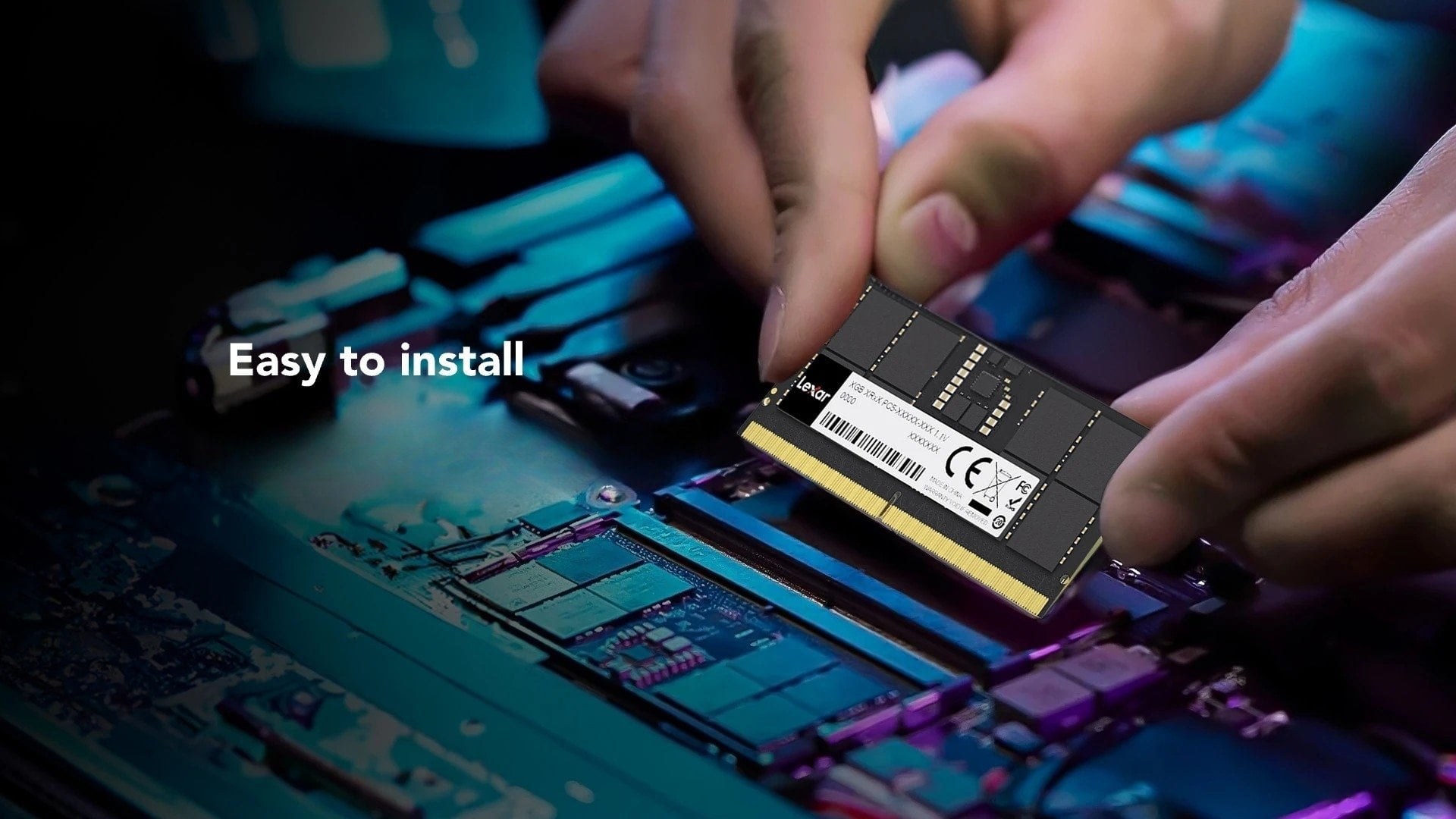 RAM Laptop Lexar 8GB DDR5 4800MHz – Thiết kế chuẩn SO-DIMM, dễ dàng lắp đặt