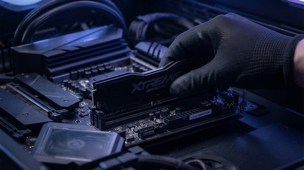RAM PC OCPC XT II Black 8GB DDR4 | (1x8GB), 3200MHz, CL16, Intel XMP 2.0 (MMX8GD432C16U)