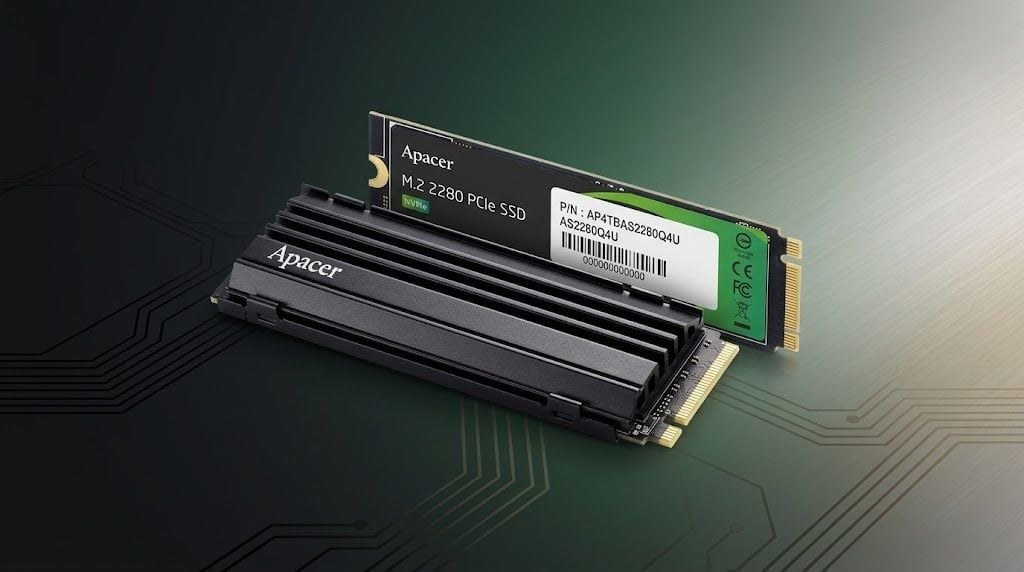 Ổ cứng SSD Apacer AS2280Q4U 1TB (AP1TBAS2280Q4U-1) | PCIe Gen4 x4 NVMe, M.2 2280