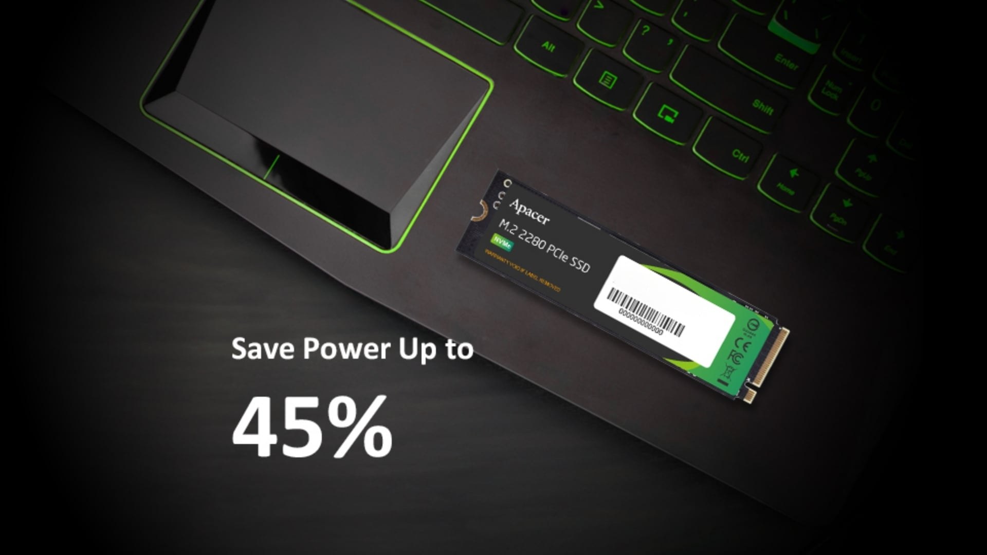 Ổ cứng SSD Apacer AS2280F4L 1TB PCIe Gen5 - Hiệu suất cao nhưng vẫn tiết kiệm điện năng