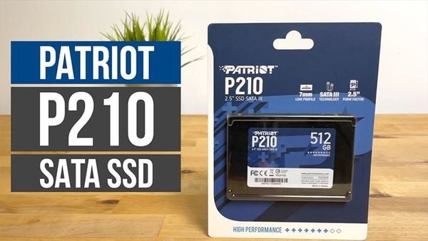 Ổ Cứng SSD 512GB Patriot P210 SATA III có thiết kế tinh gọn