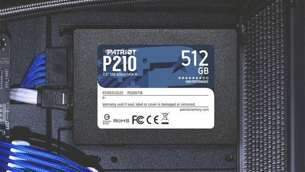 Ổ Cứng SSD 512GB Patriot P210 SATA III có hiệu năng ấn tượng
