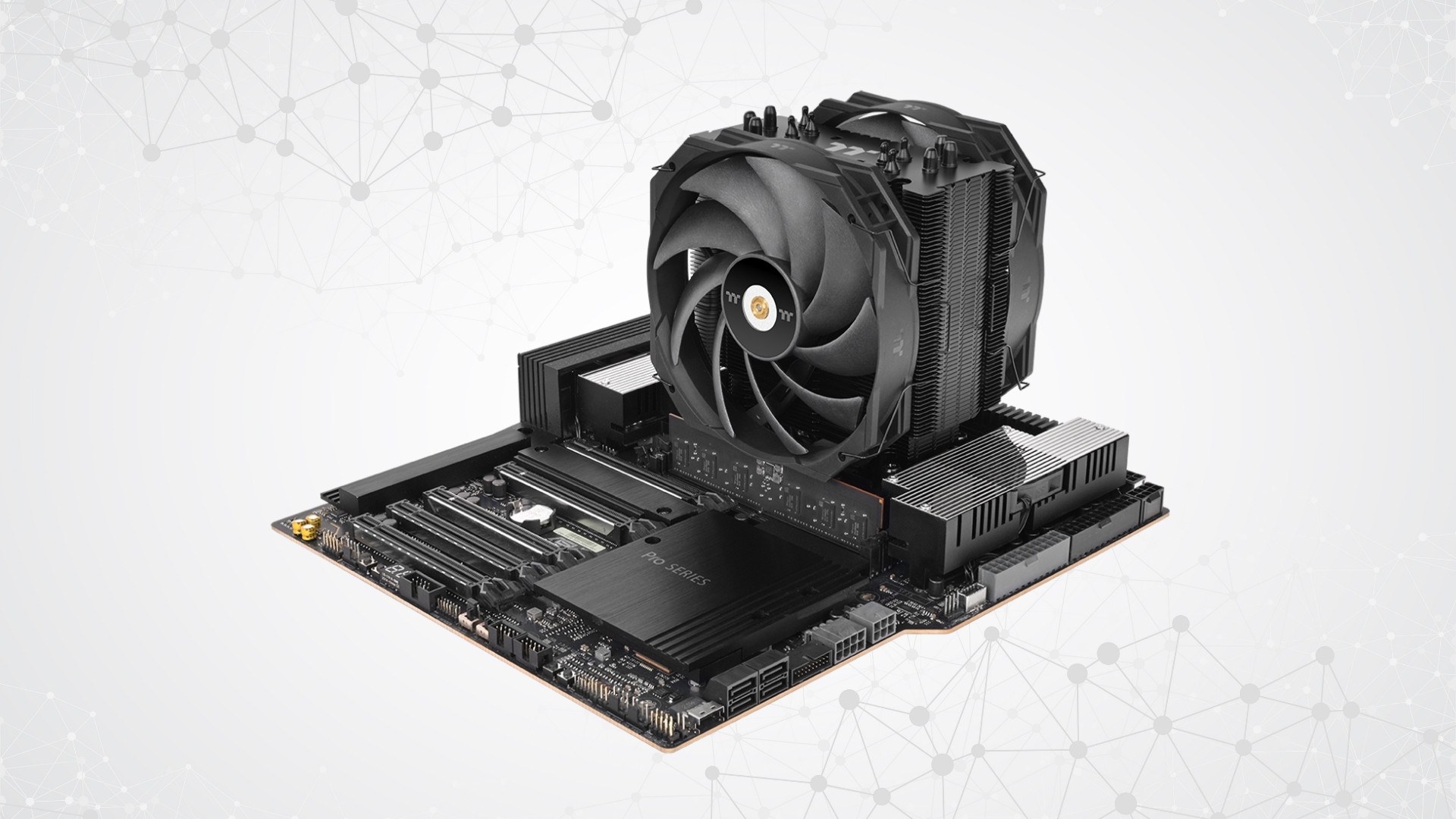 Tản nhiệt khí Thermaltake WAir CL-P140-CA14BL-A - Thiết kế all-black sang trọng