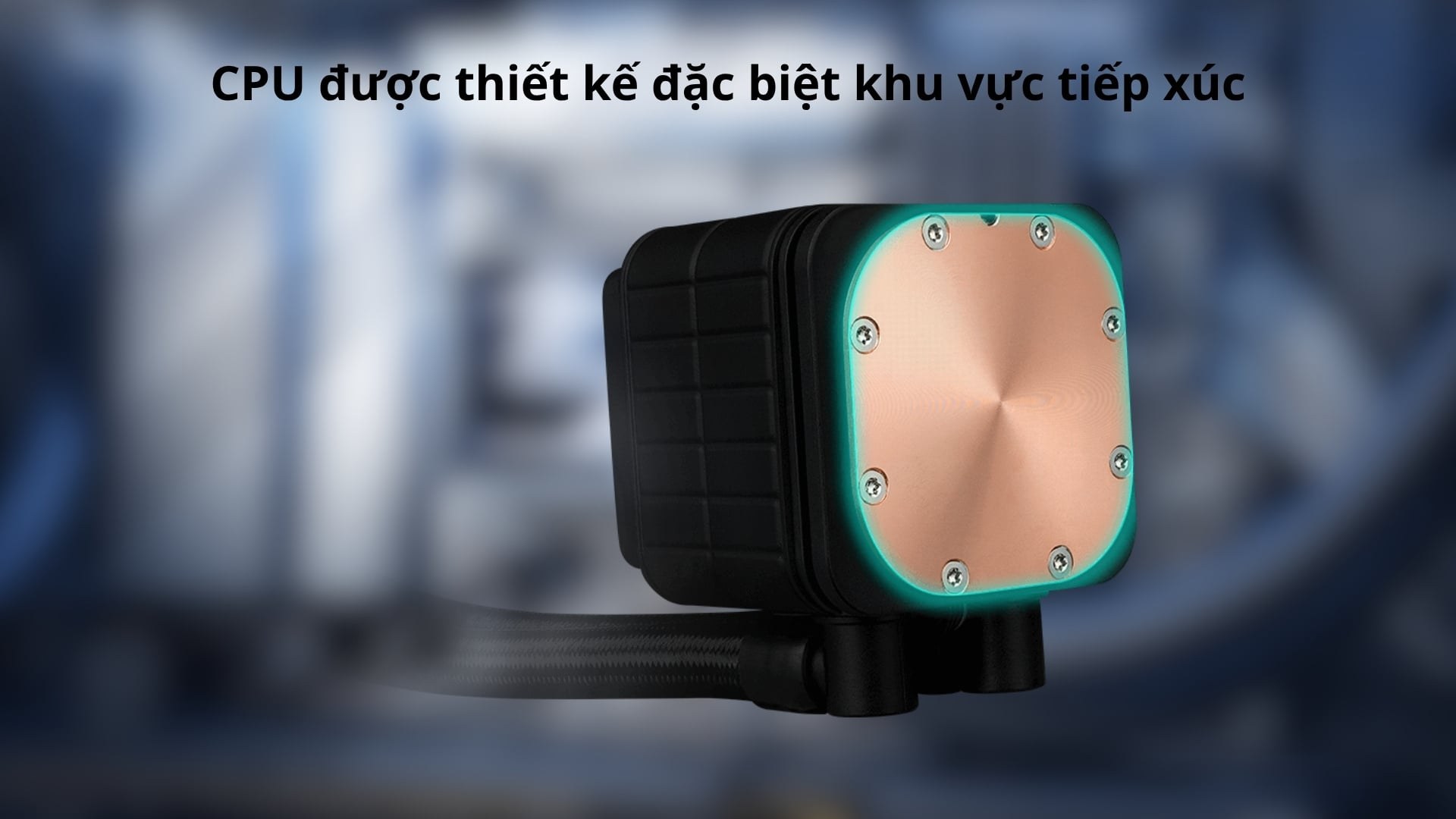 Tản nhiệt nước ASUS Prime LC 360 ARGB - Bề mặt tiếp xúc CPU tối ưu cho hiệu quả truyền nhiệt vượt trội