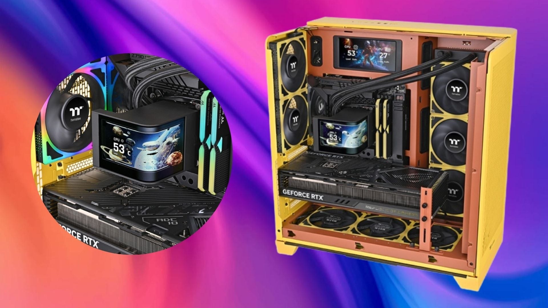 Tản nhiệt nước Cooler Master MasterLiquid Core LCD 4 inch 360 ARGB | Màn hình LCD 4 inch, ARGB, Radiator 360mm, Đen