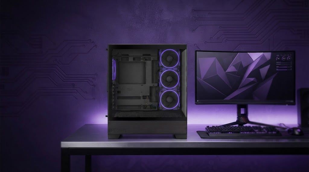 Thùng máy ASUS A31 PLUS TG F-ATX (Kèm Sẵn 4F) (Aio 360 Top) | Mid Tower, ATX, BTF, Đen